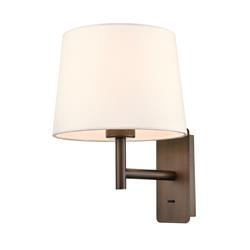 Christie Off White Shade Single Switched Wall Light