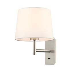 Christie Off White Shade Single Switched Wall Light