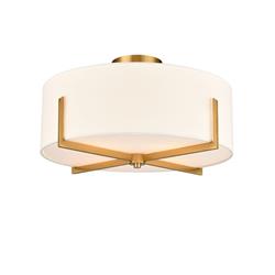 Clifton Aged Brass Flush Ceiling Fitting CF5816