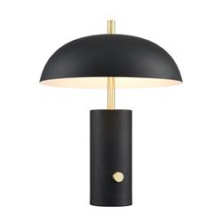 Dawn Matt Black And Satin Brass Dimmable Table Lamp TL215