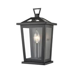 Dusk Matt Black IP44 Single Outdoor Wall Light EXT6646