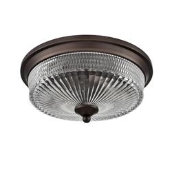 Emerson Decorative Ribbed And Patterned Glass Flush Fitting 