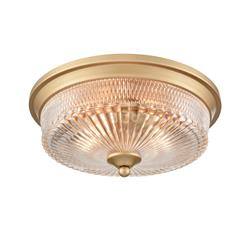 Emerson Decorative Ribbed And Patterned Glass Flush Fitting 