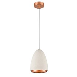 Precis White Single Domed Ceiling Pendant