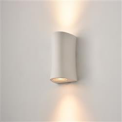 Fresco Matt White Ceramic Double Wall Light WB578