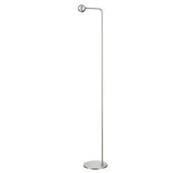 Iris Satin Nickel Adjustable Head LED Floor Lamp 