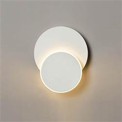 Cresent Medium Sized LED White Round Dimmable Wall Washer WB120