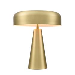 Mason Satin Brass And White Inner Dimmable Table Lamp TL214