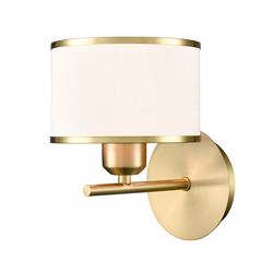 Polaris Textured Drum Shade Single Wall Light