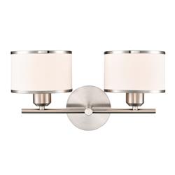 Polaris Textured Drum Shade Double Wall Light 