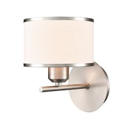 Polaris Textured Drum Shade Single Wall Light
