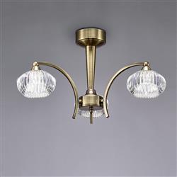 Ripple Three Light Ceiling Light