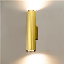 Scout Ribbed Up And Down Cylinder Wall Light 