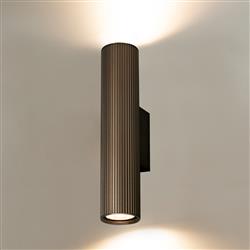 Scout Ribbed Up And Down Cylinder Wall Light 