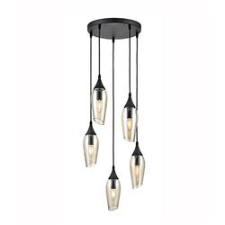Taper 5 Light Ceiling Cluster Pendants