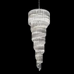 Valentina 13 Light Spiral Chrome and Crystal Pendant FL2265/13