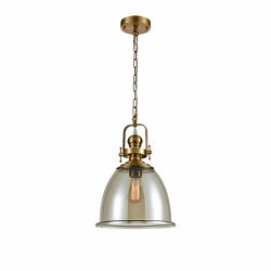 Vista Industrial Domed Glass Industrial Pendant 