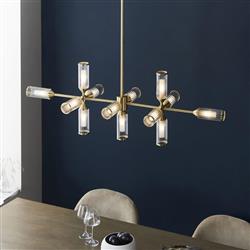 Satin Brass Plate Thirteen Light Pendant Aciphylla-LN50