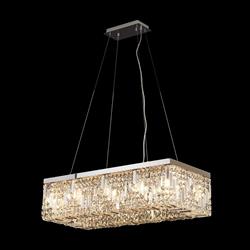 Abilene Polished Chrome And Crystal 12 Light Chandelier 367873 