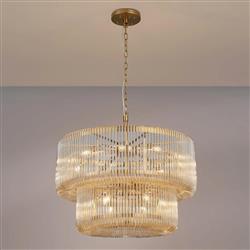 Acushnet 16 Light Tiered Pendant