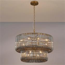Acushnet 16 Light Tiered Pendant
