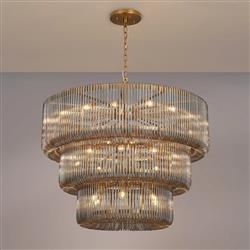 Acushnet 32 Light Tiered Pendant