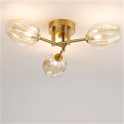 Ada IP44 3 Light Semi-Flush