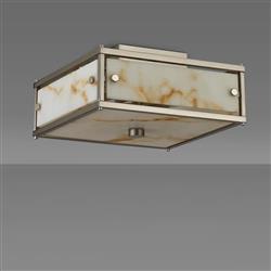 Adams Small Square IP44 Bathroom Flush Light