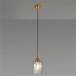 Addison Ripple Wine Glass Pendant 