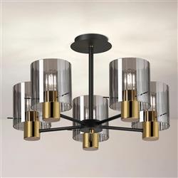 Akron 5 Light Semi-Flush Fitting