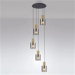 Akron 5 Light Cluster Pendant