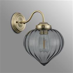 Avery Antique Brass Wall Light