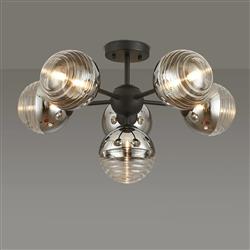 Baker 6 Light Semi-Flush Fitting