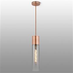 Baldwin Antique Copper And Smoke Fade Single Ceiling Pendant 355742 