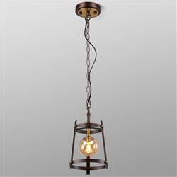 Batavia Brown Oxide And Cognac Glass Single Pendant 347879 