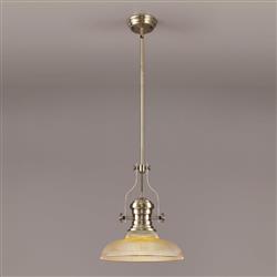 Rancho Round Glass Ceiling Pendant
