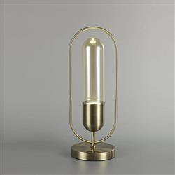 Zanesville LED Capsule Shaped Glass Table Lamp