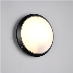 Ambato IP54 Round Matt Finished Outdoor Wall Light 
