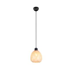Amelie Black And Natural Bamboo Ceiling Pendant R31941036