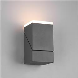 Avon IP54 Diecast Aluminium LED Anthracite Adjustable Outdoor Wall Light 270660142