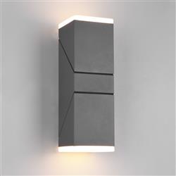 Avon IP54 LED Anthracite Adjustable Dual Outdoor Wall Light 270660242