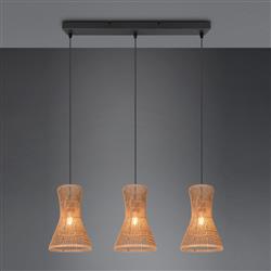 Bijou Black And Brown Three Light Ceiling Pendant R31833026
