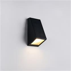 Braga IP44 Matt Finished Slanted Outdoor Wall Light 