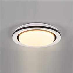 Cartida LED Matt White And Black RGB CCT Starlight Flush Fitting R67244000