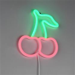 Cerise Cherry Transparent USB-C Plug In LED Light Up Wall Sign R23701100
