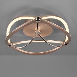 Charivari Small Matt Brass LED Semi-Flush Light 621210108