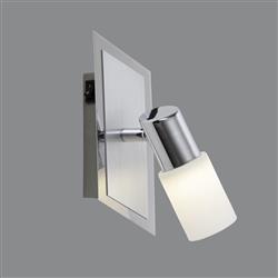 Clapton Brushed Aluminium Single LED Spotlight 821470105