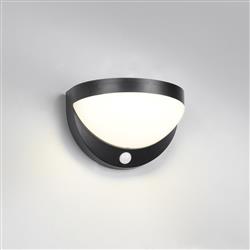 Cobre LED Black And White Solar And USB Chargeable Sensor Outdoor Wall Light R24716132