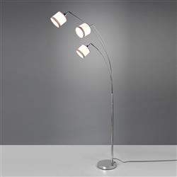Davos Three Arm Adjustable Head Floor Lamp