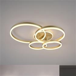 Drake Remote CCT LED Semi-Flush Light
